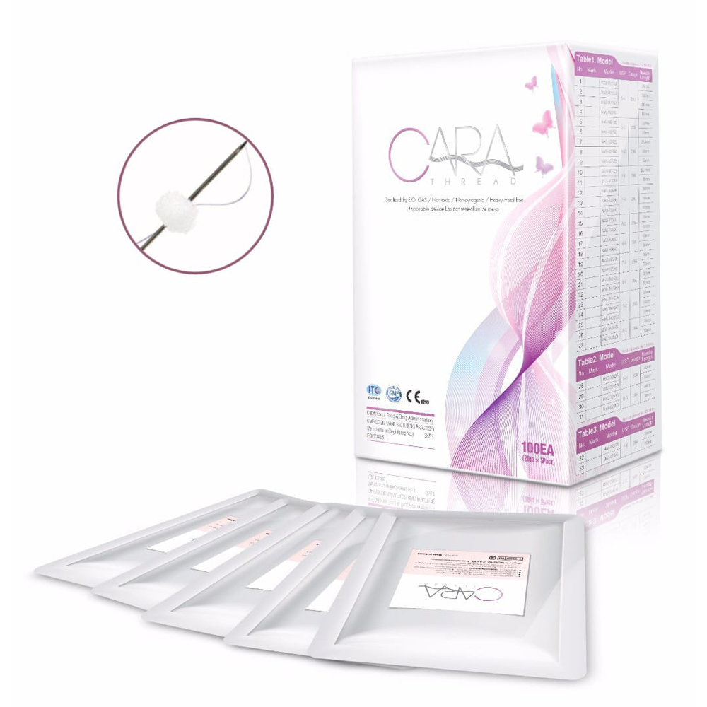 купить мезонити линейные cara m26g*60 (длина нити 90мм) (1 уп./20 шт.) mono