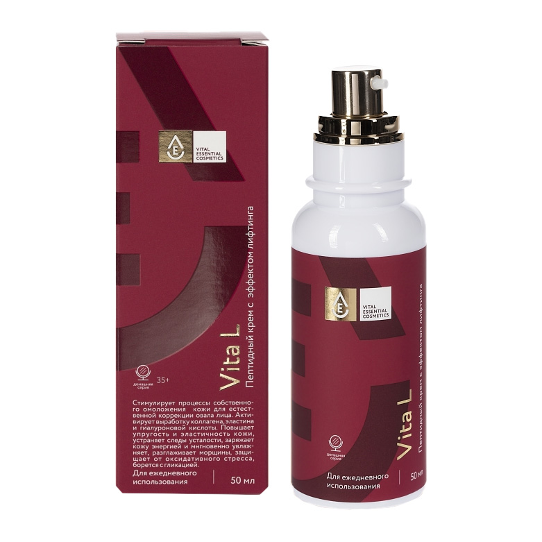 купить v.e.c.: vita l пептидный лифтинг крем (50 мл)
