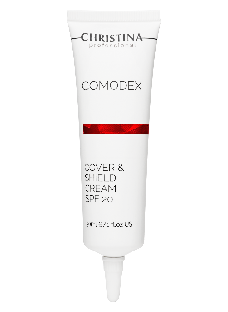купить comodex new: защитный крем с тоном. cover shield (spf20, 30 мл) 