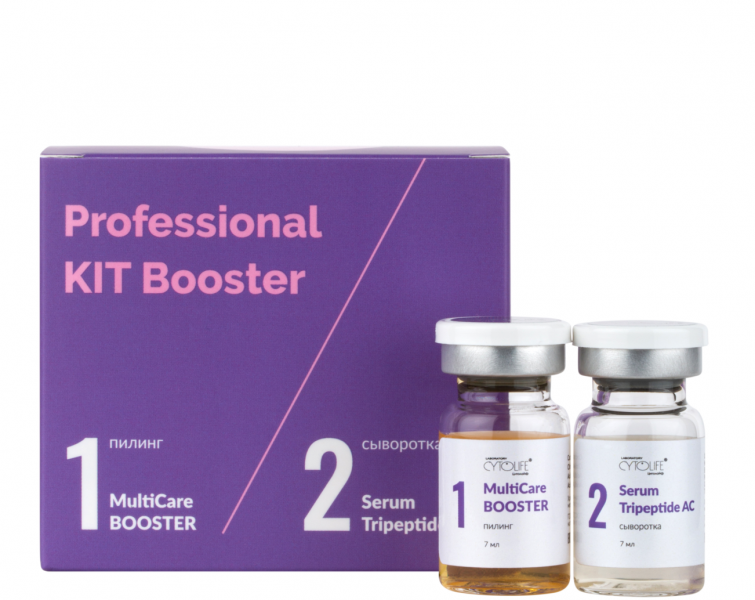 купить ctl: kit booster professional набор: multicare пилинг + tripeptide сыворотка (7 мл + 7 мл)