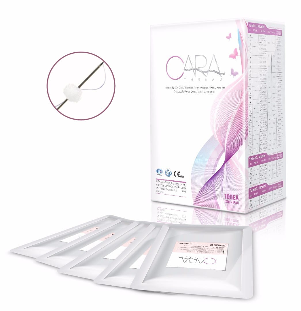 купить мезонити линейные cara m29g*38 с (длина нити 50мм) (1 уп./20 шт.) mono